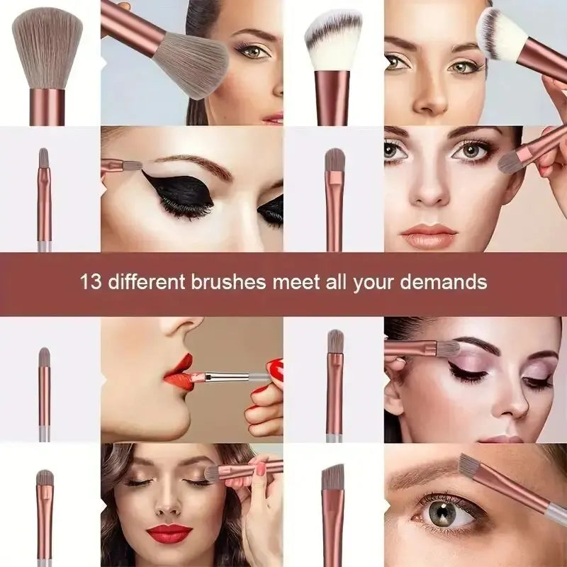 Makeup Brush Set – Soft, Fluffy, Professional Cosmetic Brushes for Foundation, Powder, Eyeshadow, and Blending