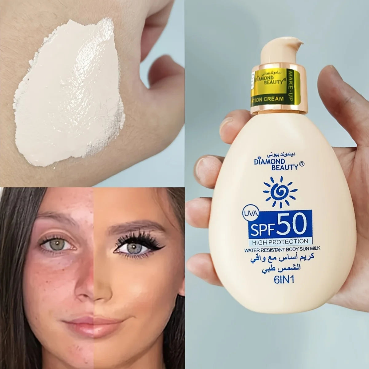 SPF50 Whitening Sunscreen (Face & Body Foundation)