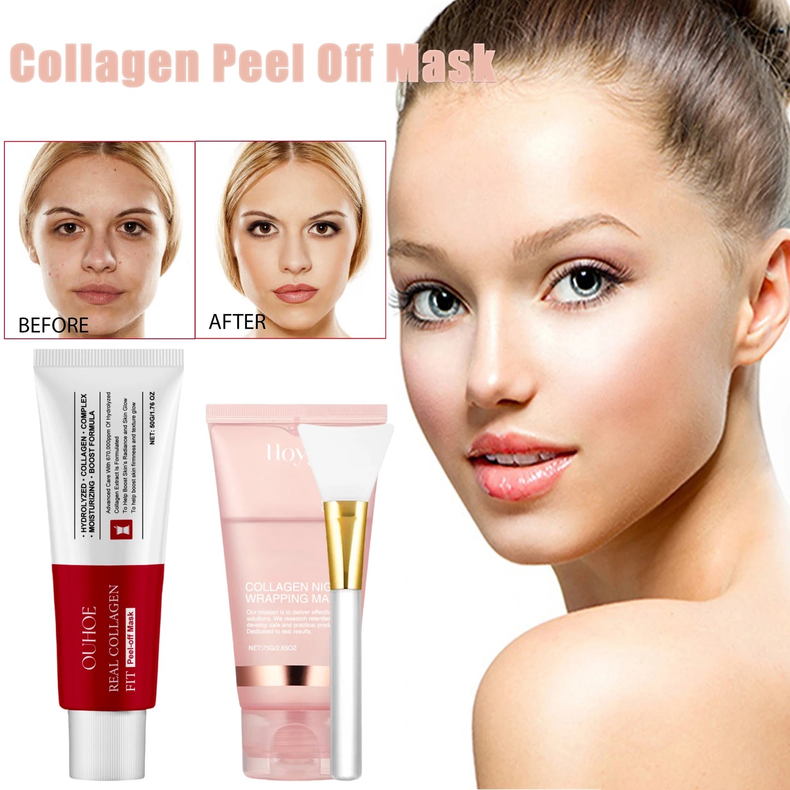 ouhoe Hydro-Lifting Collagen Sleeping Mask (Focuses on hydration and firming action while you sleep)