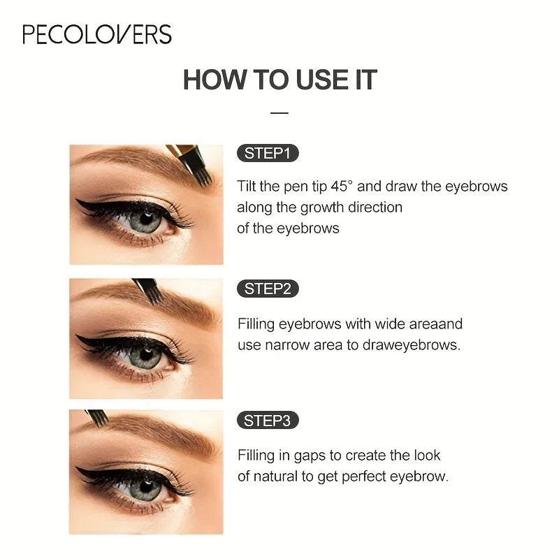 Waterproof 4-Tip Eyebrow Pen