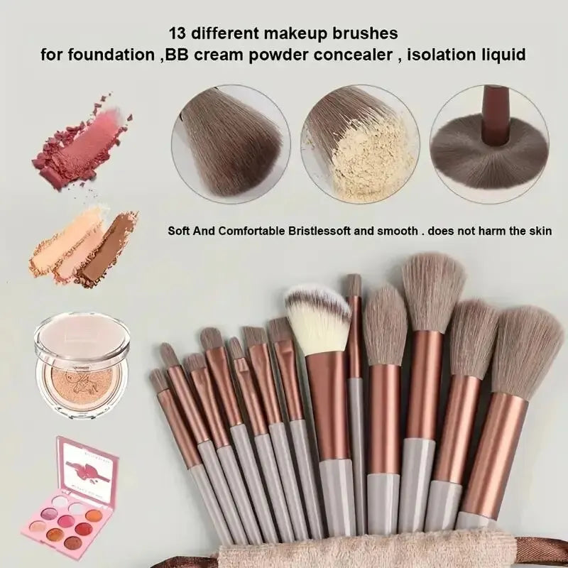 Makeup Brush Set – Soft, Fluffy, Professional Cosmetic Brushes for Foundation, Powder, Eyeshadow, and Blending