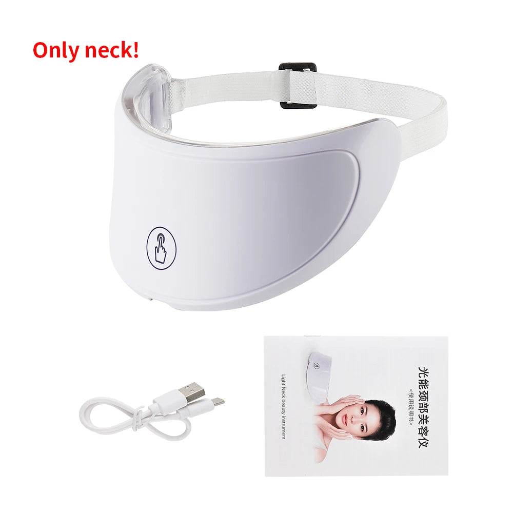 7-Color LED Photon Therapy Mask - Wireless Facial & Neck Skin Rejuvenation Device