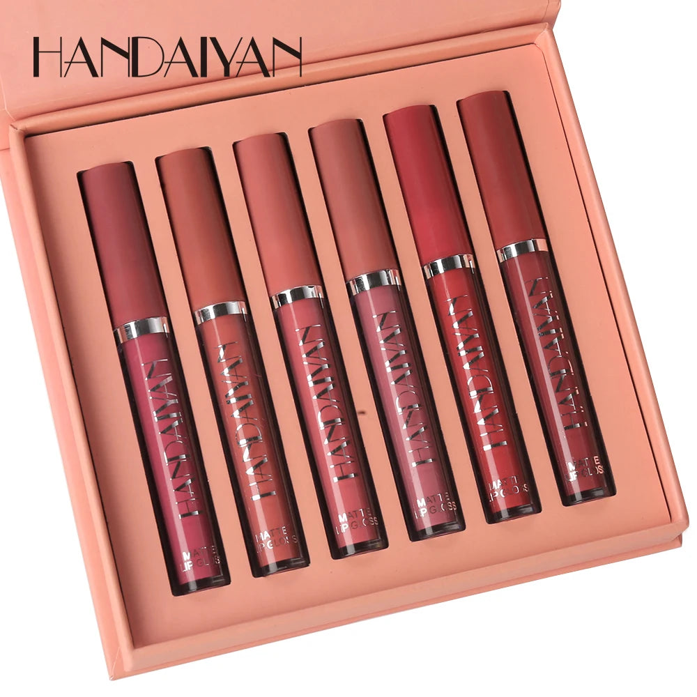 HANDAIYAN Matte Liquid Lipstick Set (6PCS)