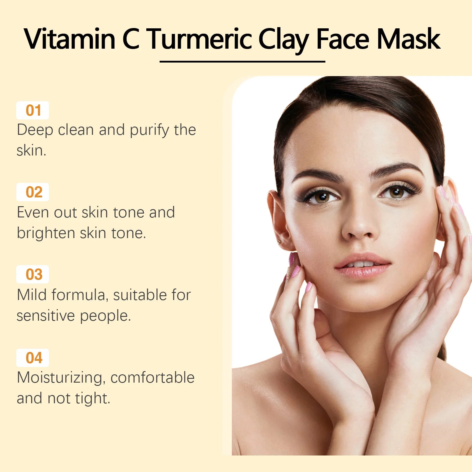Turmeric & Vitamin C Clay Mask (Dark Spot Corrector)