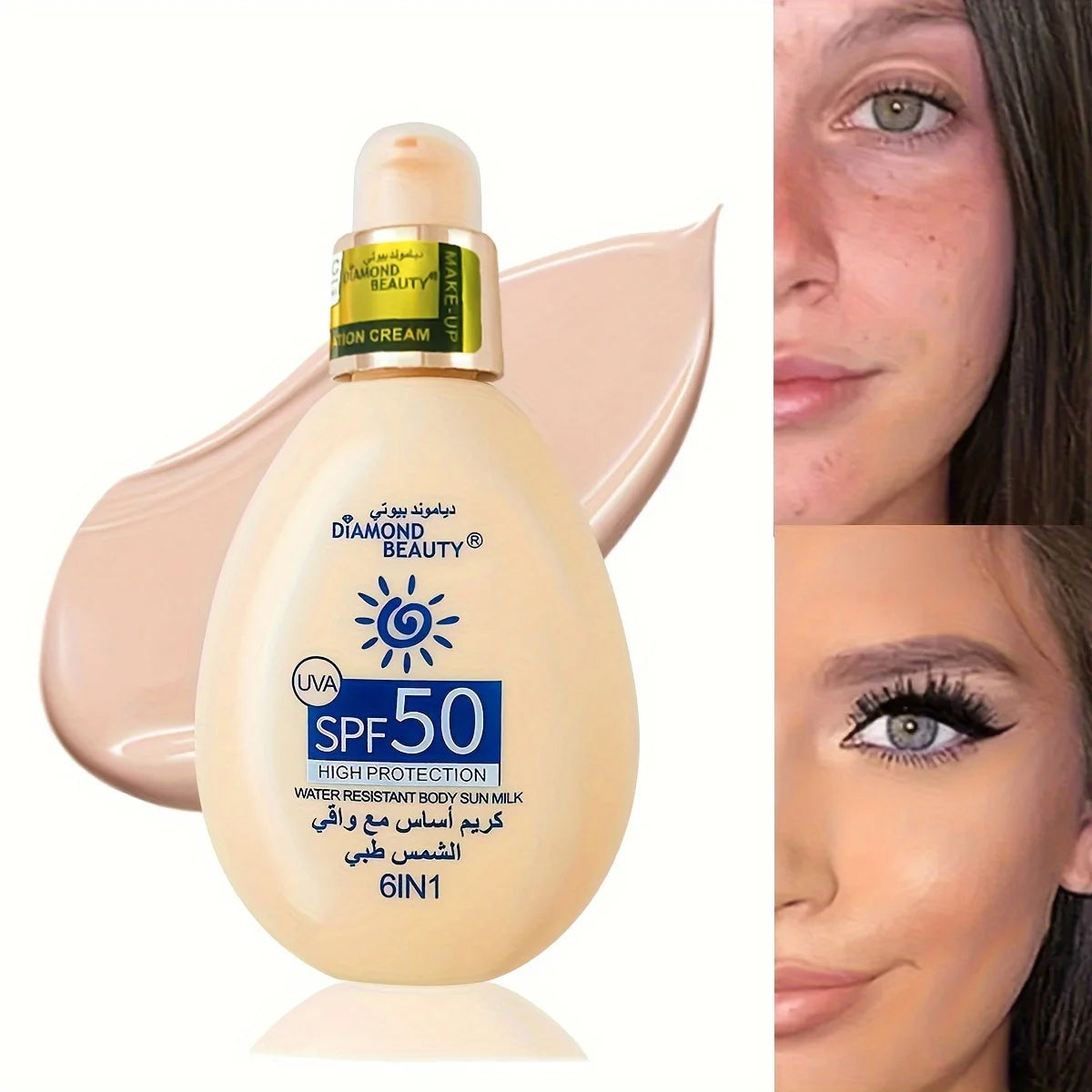 SPF50 Whitening Sunscreen (Face & Body Foundation)