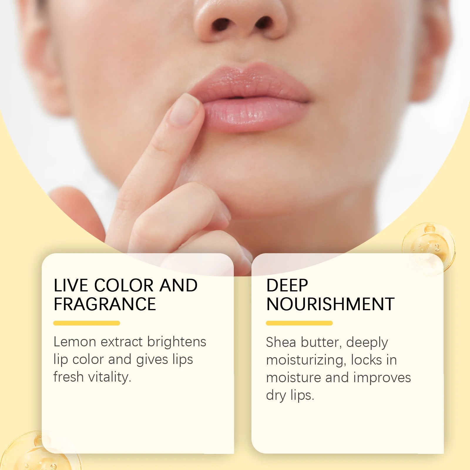 Lemon Ginger Turmeric Lip Care Balm (Exfoliating & Brightening)