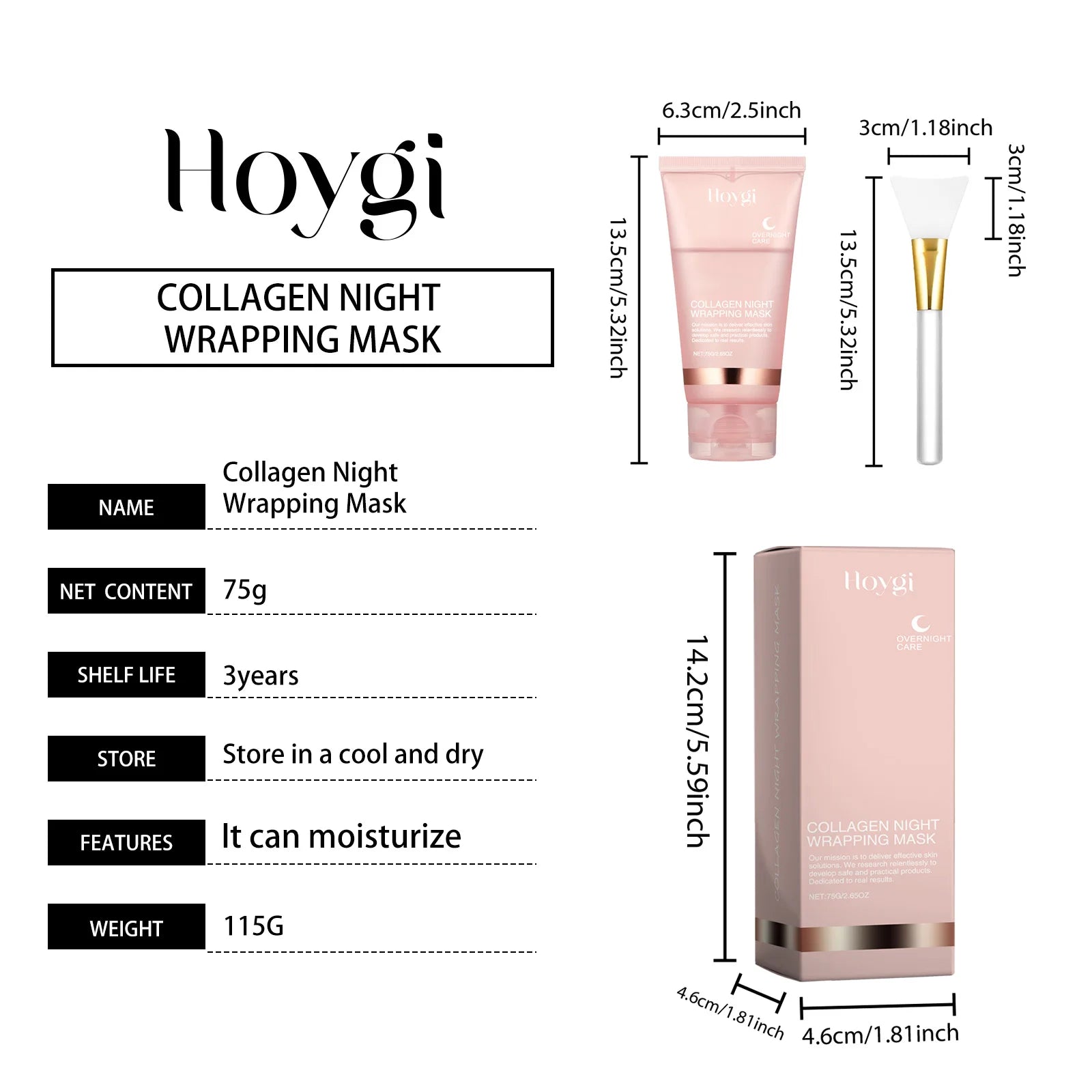 ouhoe Hydro-Lifting Collagen Sleeping Mask (Focuses on hydration and firming action while you sleep)