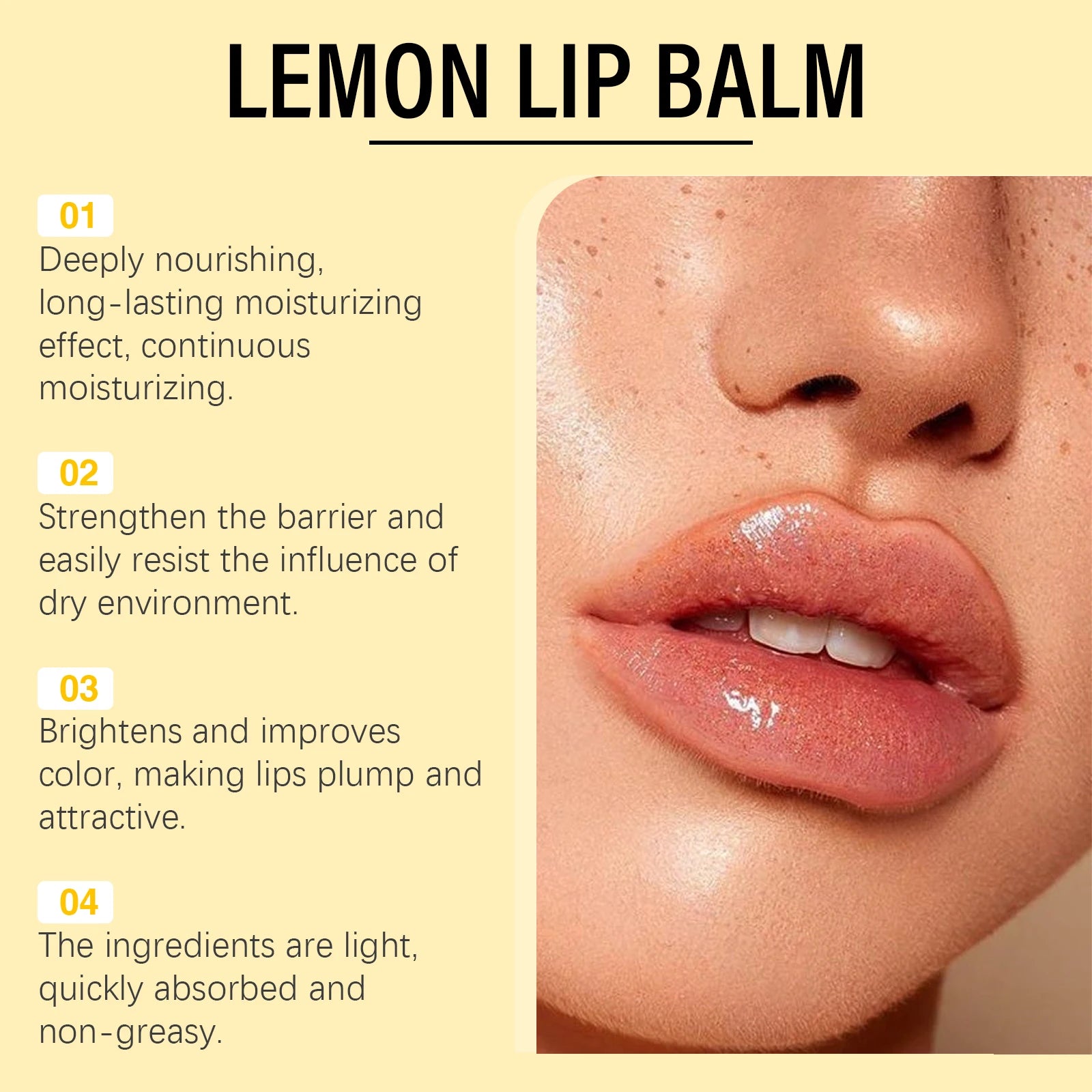 Lemon Ginger Turmeric Lip Care Balm (Exfoliating & Brightening)