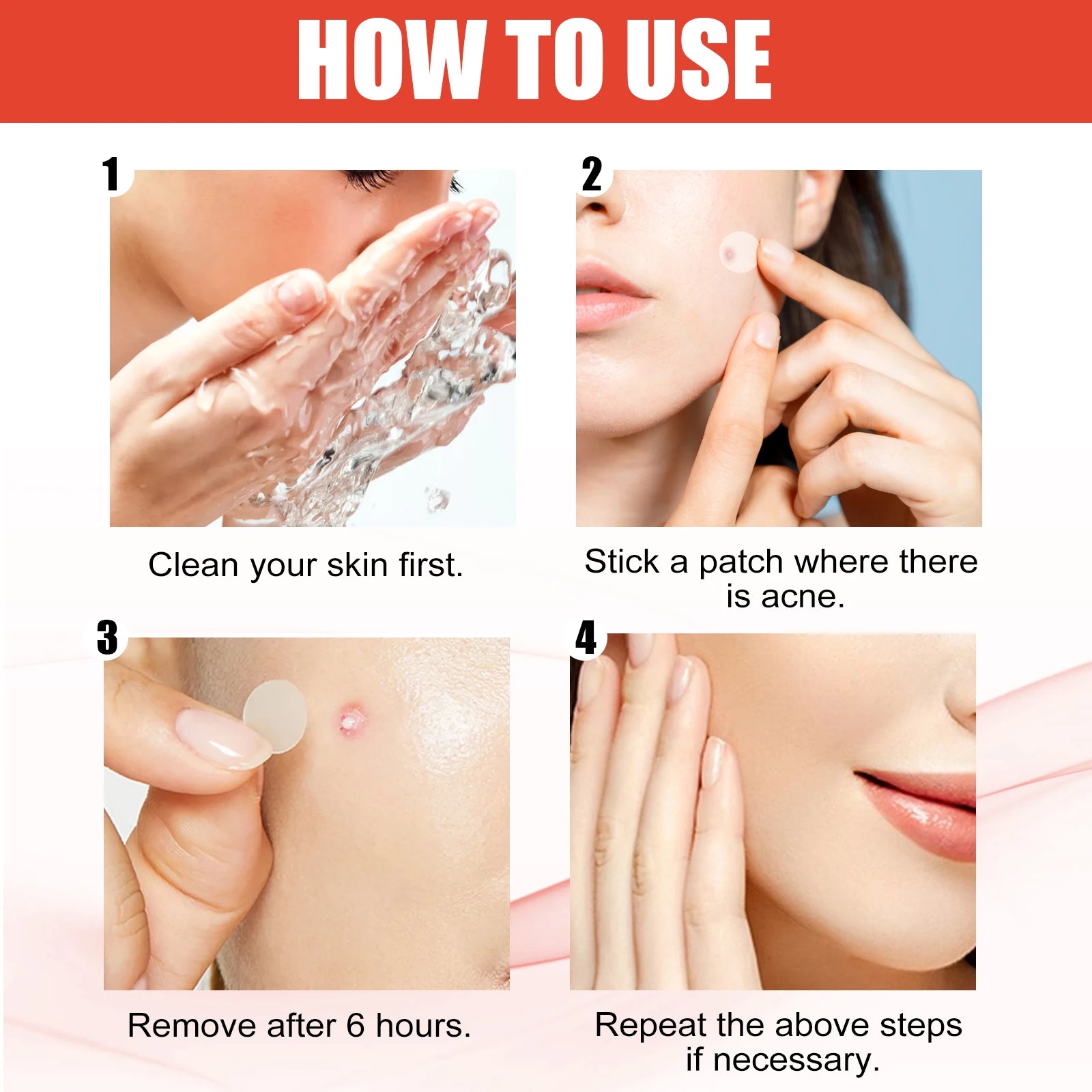 Hydrocolloid Acne Patches – Invisible, Breathable & Makeup-Friendly (2 Sizes)