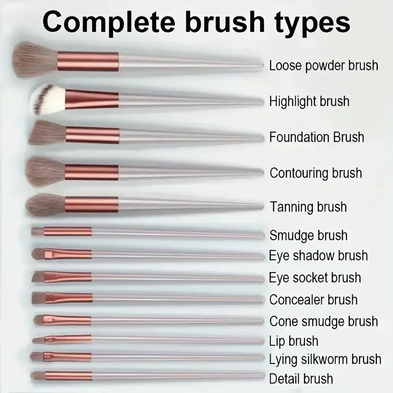 Makeup Brush Set – Soft, Fluffy, Professional Cosmetic Brushes for Foundation, Powder, Eyeshadow, and Blending