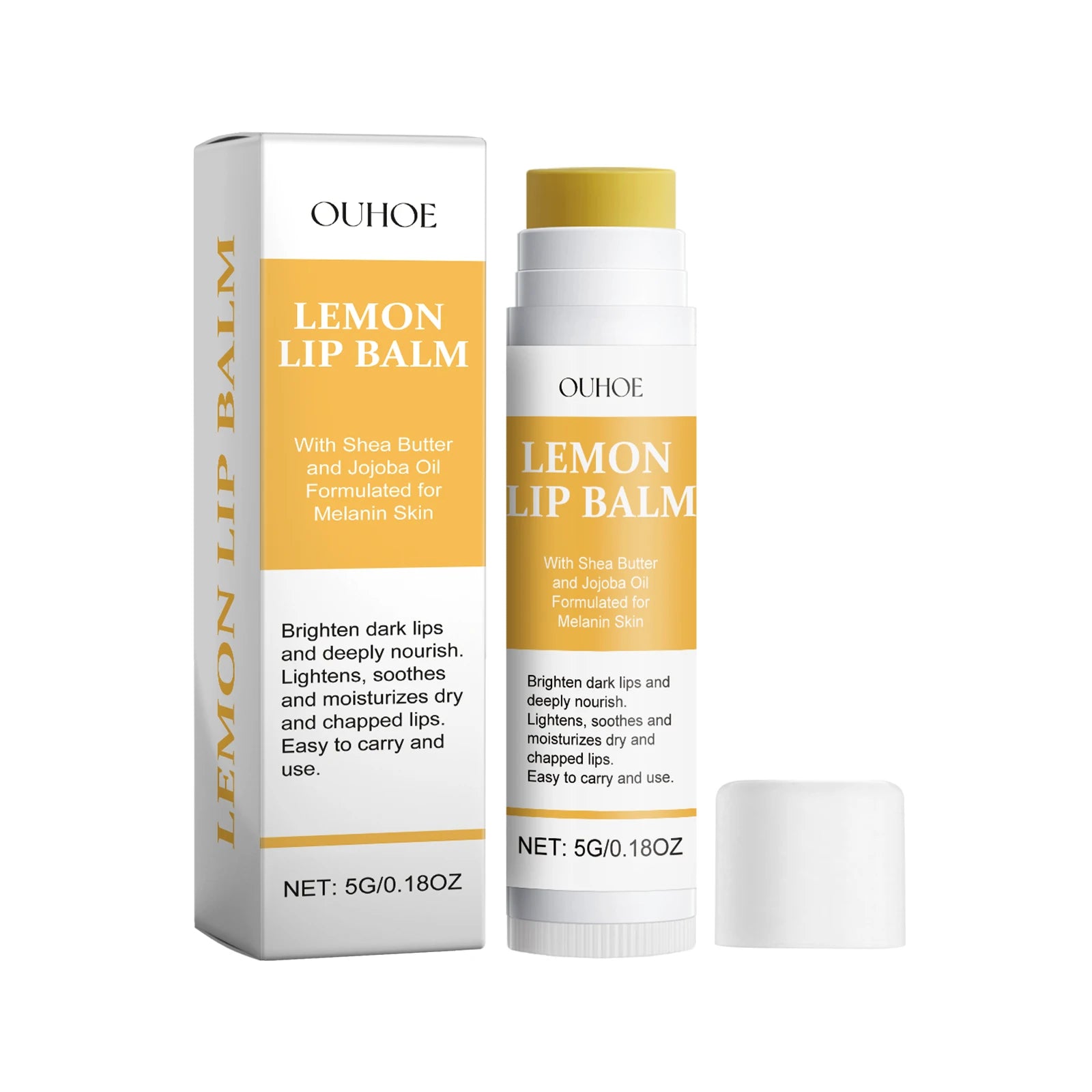 Lemon Ginger Turmeric Lip Care Balm (Exfoliating & Brightening)