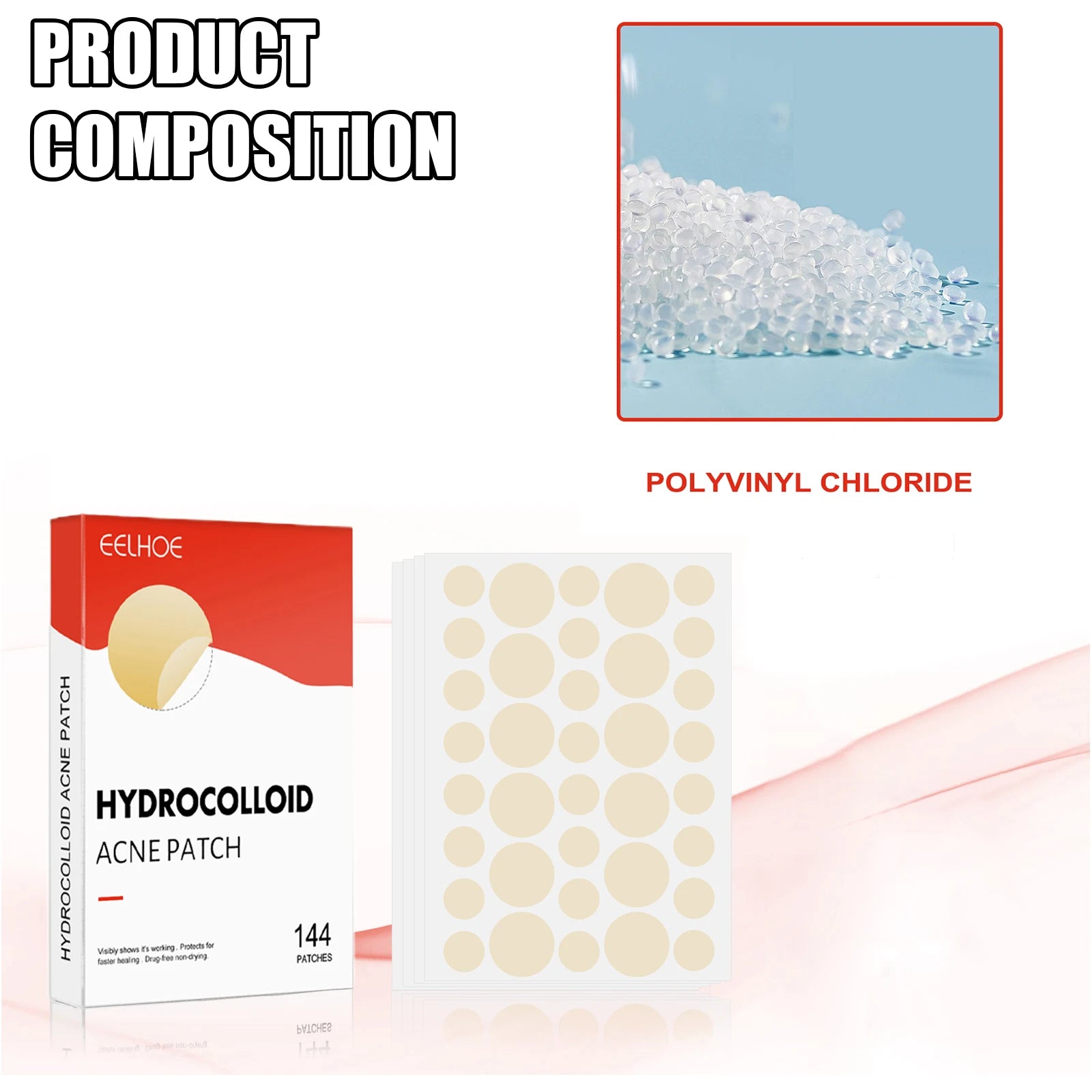 Hydrocolloid Acne Patches – Invisible, Breathable & Makeup-Friendly (2 Sizes)