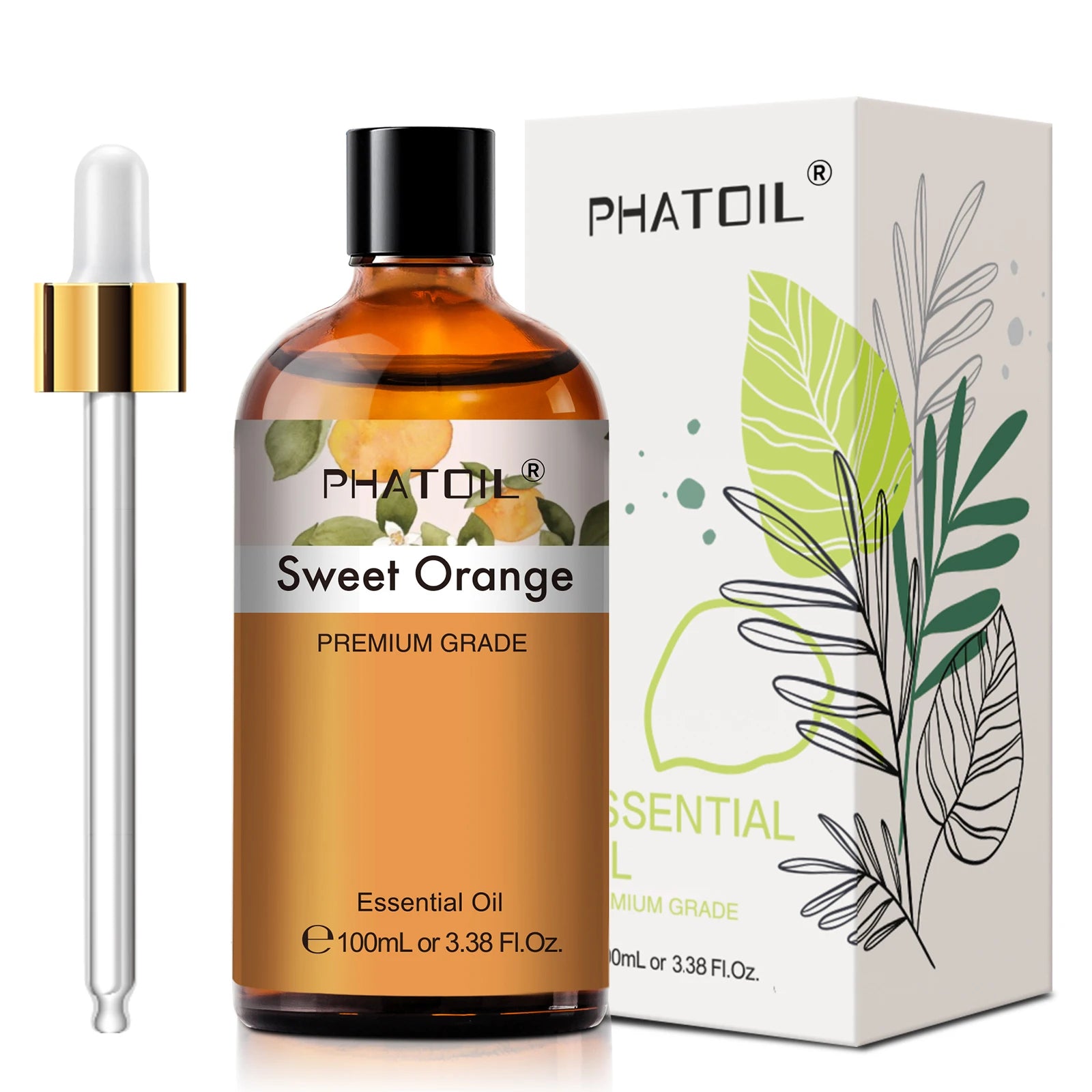 PHATOIL 100ml Pure Essential Oil - Select Your Aroma: Eucalyptus, Lavender, Vanilla, Lemon, & More for Diffusers